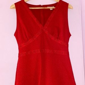 Francesca’s red dress